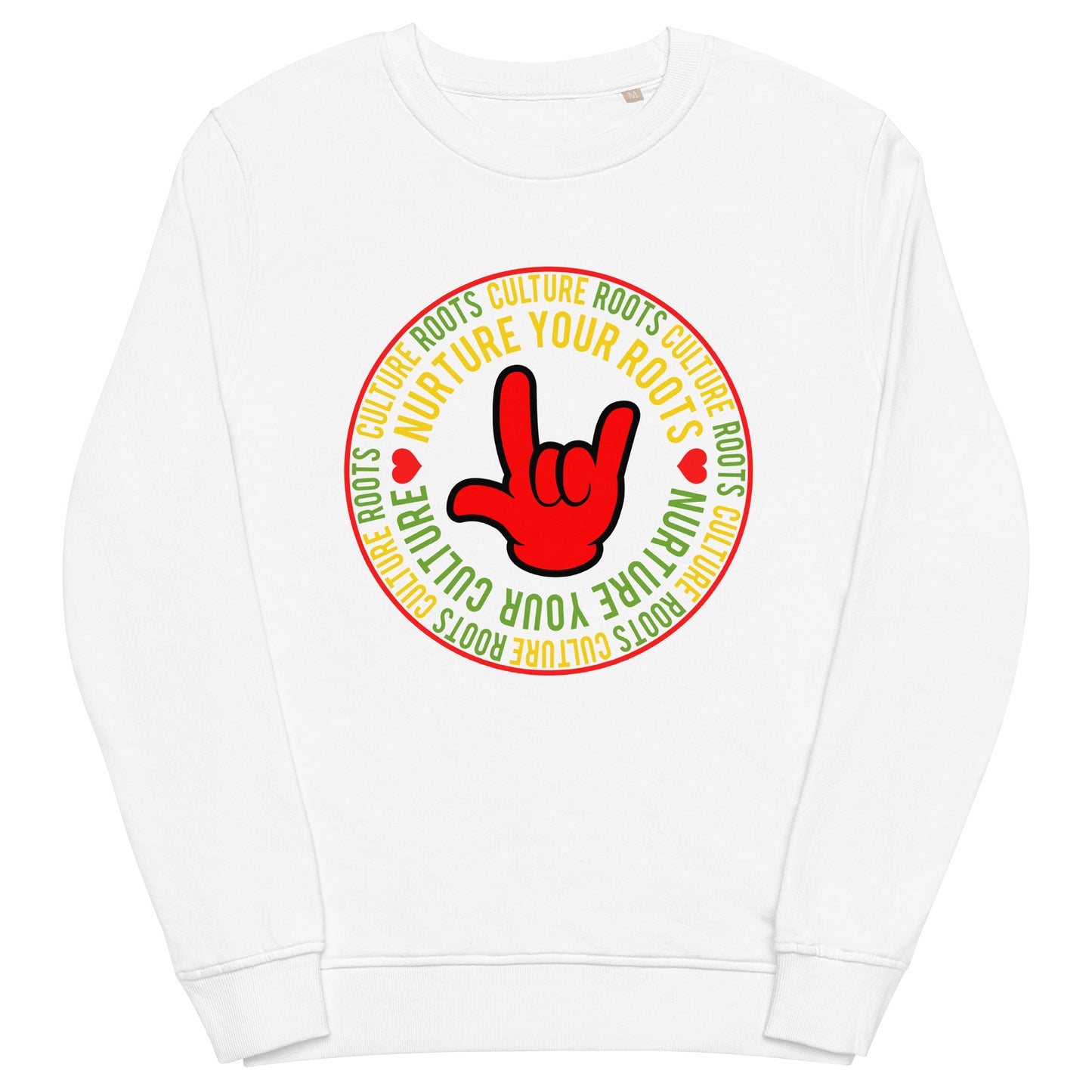 NURTURE YOUR ROOTS & CULTURE Unisex Organic Sweatshirt